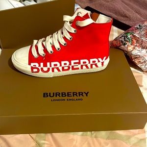 Semi New Burberry woman 7.5. /37  & Kid shoe 13 $150